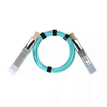 BlueOptics InfiniBand/optiskā šķiedras kabelis QSFP56 uz QSFP56 5 m (oranžs)