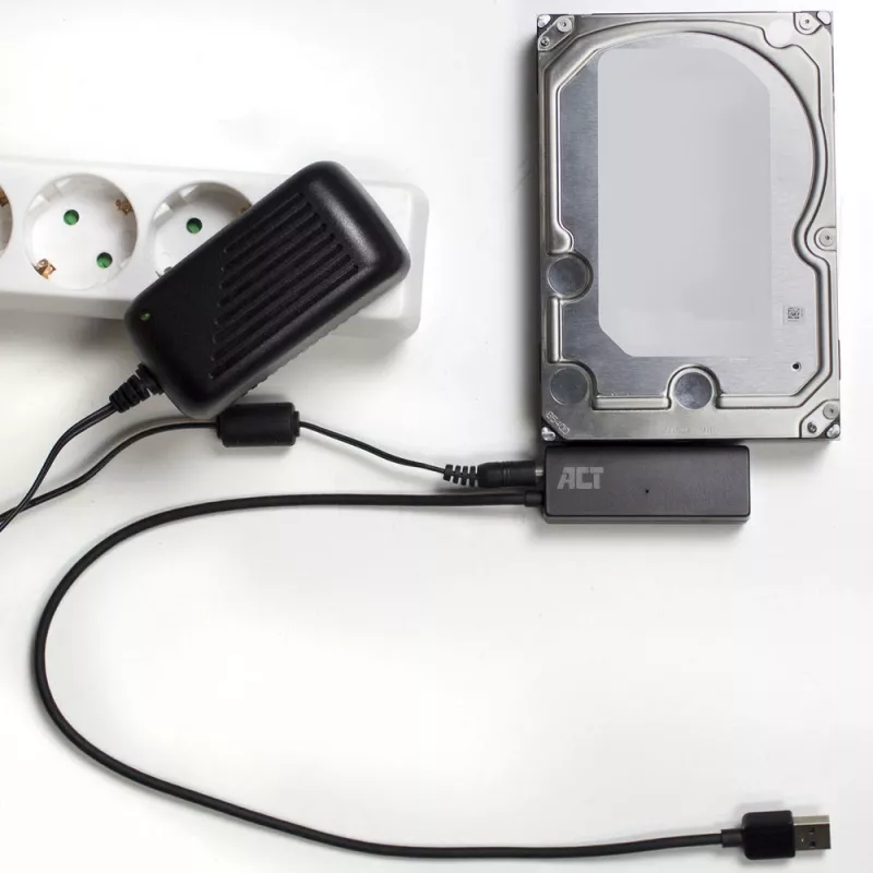ACT USB 3.2 Gen1 uz 2.5/3.5 collu SATA adaptera kabelis SSD/HDD