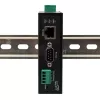 EXSYS EX-61001 seriālo ierīču serveris, Ethernet uz 1x RS-232/422/485, kopā ar DIN sliedes komplektu un strāvas adapteri