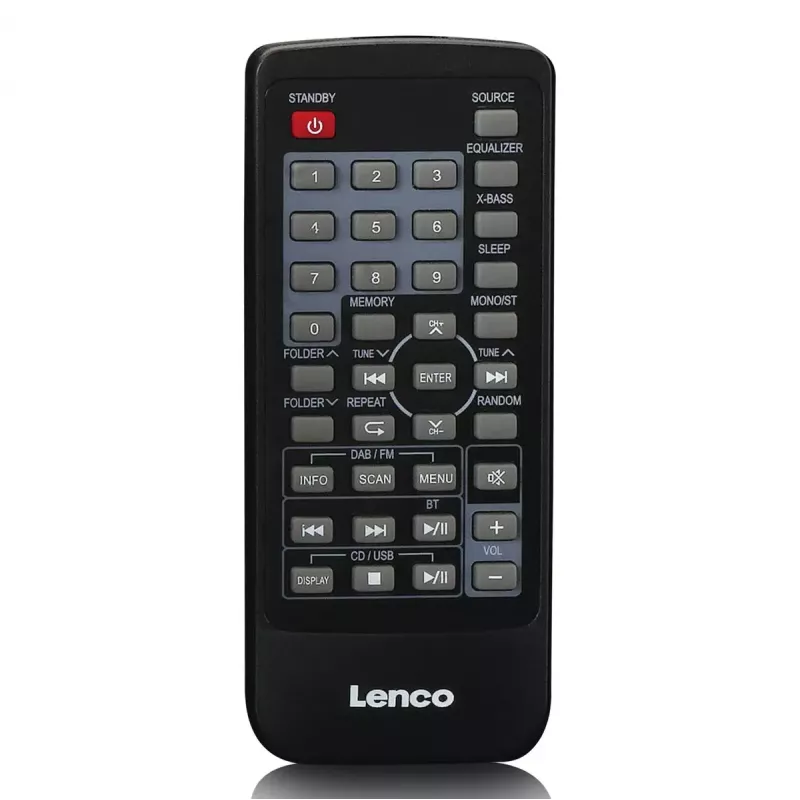 Pārnēsājamais radio Lenco SCD-720SI ar DAB+ un FM uztvērēju, Bluetooth 5.0, CD/MP3 atskaņotāju un kasešu magnetofonu