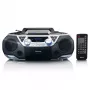 Pārnēsājamais radio Lenco SCD-720SI ar DAB+ un FM uztvērēju, Bluetooth 5.0, CD/MP3 atskaņotāju un kasešu magnetofonu