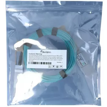 BlueOptics QSFP56 uz QSFP56 aktīvais optiskais kabelis 5 m oranžs