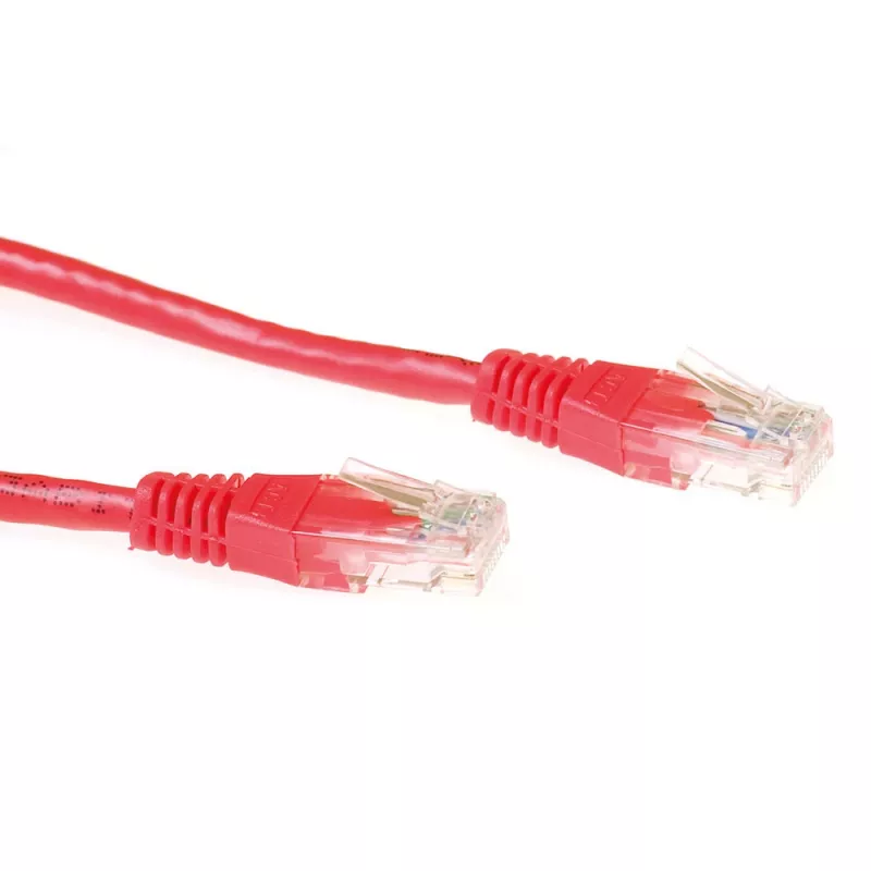ACT Red 0,5 m U/UTP CAT6 tīkla vads ar RJ45 savienotājiem