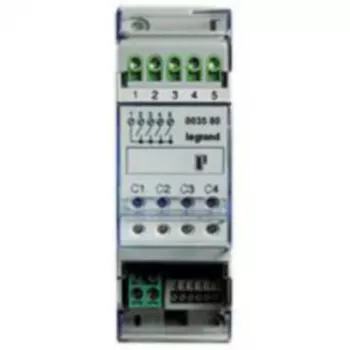 Legrand F430/4 elektriskais relejs, daudzkrāsains