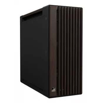 PC korpuss ASUS ProArt PA602 Wood Edition Midi Tower — Melns ar koku, atbalsta ATX/EATX, 2x200mm priekšā, 1x140mm aizmugurē
