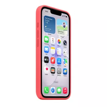 Silikona maciņš ar MagSafe Apple iPhone 17e — Bright Guava, 6.1 collu (15.5 cm)