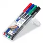 Pastāvīgais marķieris Staedtler Lumocolor 313 WP4 Melns Zils Zaļš Sarkans