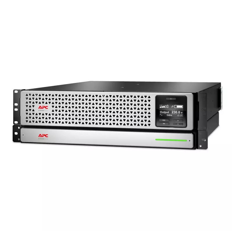 APC Smart-UPS On-Line 1500VA, Rackmount 2U, 230V, 8x C13, Tīkla karte, ar sliežu komplektu, Lietots