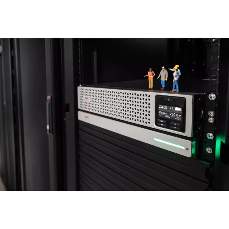 APC Smart-UPS On-Line 1500VA, Rackmount 2U, 230V, 8x C13, Tīkla karte, ar sliežu komplektu, Lietots