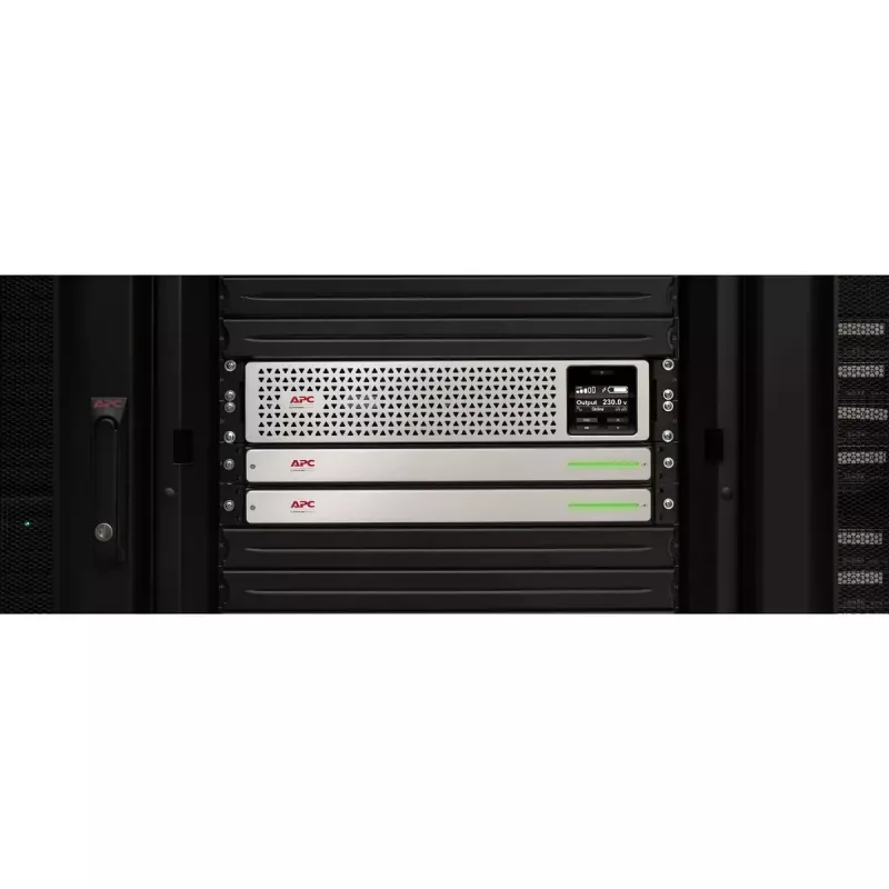 APC Smart-UPS On-Line 1500VA, Rackmount 2U, 230V, 8x C13, Tīkla karte, ar sliežu komplektu, Lietots