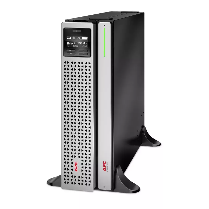 APC Smart-UPS On-Line 1500VA, Rackmount 2U, 230V, 8x C13, Tīkla karte, ar sliežu komplektu, Lietots
