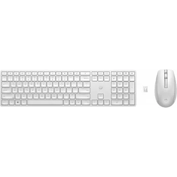 HP 650 Bezvadu tastatūras un peles komplekts Pilna izmēra membrānas Baltā krāsā