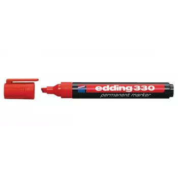 Permanentais marķieris Edding OFC-ED330RD sarkans, 10 gab. kastē