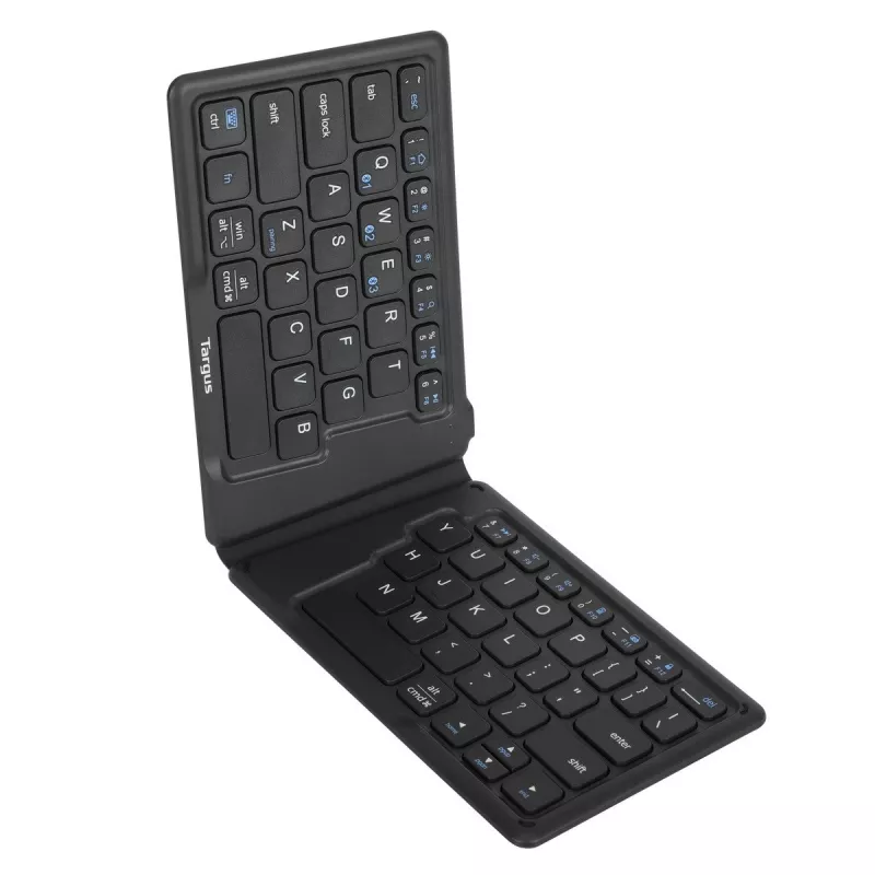 Targus AKF003UK salokāma Bluetooth tastatūra, QWERTY UK, melna