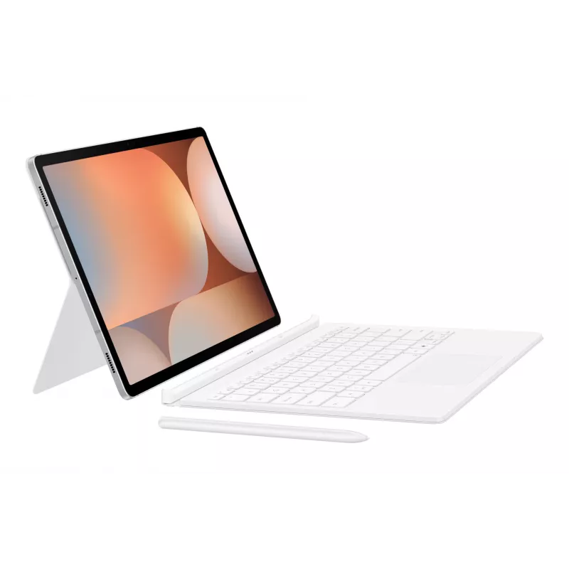 Samsung EF-DX825 Flip vāciņš Galaxy Tab S10+ S9+ S9 FE 12,4 collu Baltā krāsā