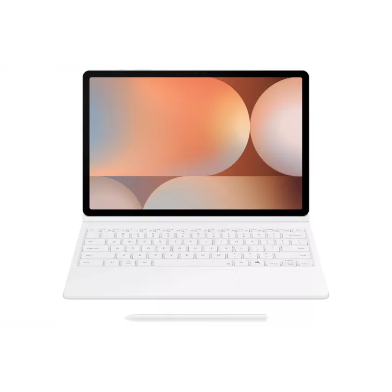 Samsung EF-DX825 Flip vāciņš Galaxy Tab S10+ S9+ S9 FE 12,4 collu Baltā krāsā