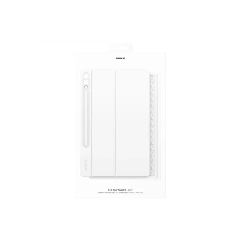Samsung EF-DX825 Flip vāciņš Galaxy Tab S10+ S9+ S9 FE 12,4 collu Baltā krāsā