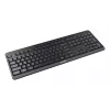 Tastatūra Cherry Stream Ultimate — pilna izmēra, USB, RF bezvadu un Bluetooth, QWERTY angļu, LED fona apgaismojums, melna
