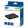 ACT AC6370 USB 3.0 karšu lasītājs CF MMC MS Duo MicroSD SDHC Melns