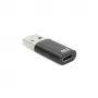 USB-A vīrišķais uz USB-C sievišķo adapteris ACT AC7376 melns
