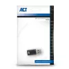 USB-A vīrišķais uz USB-C sievišķo adapteris ACT AC7376 melns