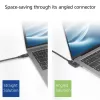ACT USB 3.0 10Gbps 60W USB Type-C (taisns) uz USB Type-C (kreisais/labais leņķis) kabelis, 0,5 m