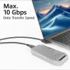 ACT USB 3.0 10Gbps 60W USB Type-C (taisns) uz USB Type-C (kreisais/labais leņķis) kabelis, 0,5 m