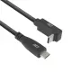 ACT USB 3.0 10Gbps 60W USB-C (taisns) uz USB-C (augšup/lejup leņķveida) kabelis, 2 m