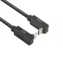 ACT USB 3.0 10Gbps 60W USB Type-C (augšup/lejup leņķis) uz USB Type-C (augšup/lejup leņķis) kabelis, 0,5 m