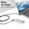 ACT USB 3.0 10Gbps 60W USB Type-C (kreisais/labais leņķis) uz USB Type-C (kreisais/labais leņķis) kabelis, 1 metrs