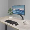 Monitora roka ACT 35 collu ekrāniem, gāzes atspere, viens monitors, skava/caurums, līdz 9 kg, VESA 75x75–100x100, slīpums ±45°, melna