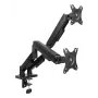 ACT monitora roka 35 collu, gāzes atspere, 2 monitoriem, Essentials, Clamp/Grommet, 18 kg, 43.2 cm (17 collu), 88.9 cm (35 collu), 100 x 100 mm, Melna