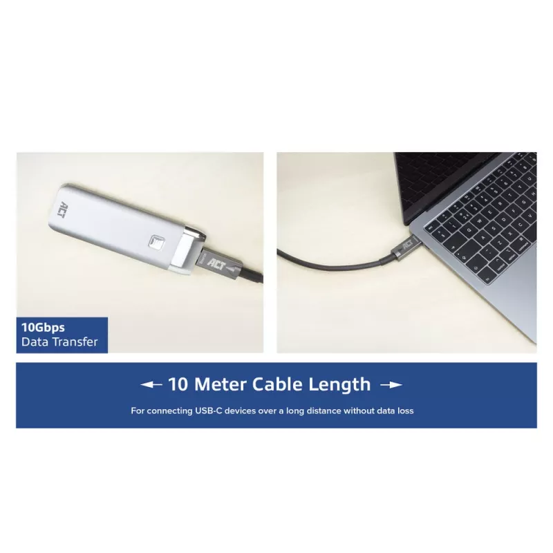 ACT USB-C 3.2 Gen2 aktīvais optiskais kabelis (AOC) 3m