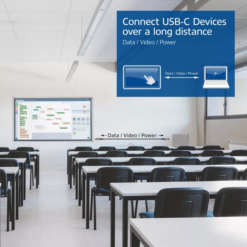 ACT USB-C 3.2 Gen2 aktīvais optiskais kabelis (AOC) 3m