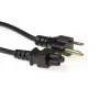 Strāvas vads ACT Powercord USA kontaktdakša - C5 melns 1,8 m