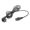 ACT strāvas kabelis CEE 7/7 vīrišķais (leņķveida) - C13 IEC Lock melns 5 m, EL269S