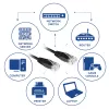 ACT Black 15 metru U/UTP CAT6 patch vads ar RJ45 savienotājiem