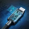 USB-C uz USB-C Thunderbolt 4 kabelis CHOETECH A3010 — 40 Gbps, 100 W, 0,8 m, melns