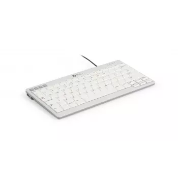BakkerElkhuizen UltraBoard 950 V2 US Qwerty, vadu tastatūra, USB, šķērveida slēdzis, QWERTY, tumši pelēka, gaiši pelēka