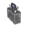 Brīvi stāvoša šaurā trauku mazgājamā mašīna BEKO DVS05024W — 10 komplekti, 45 cm, 49 dB, E klase