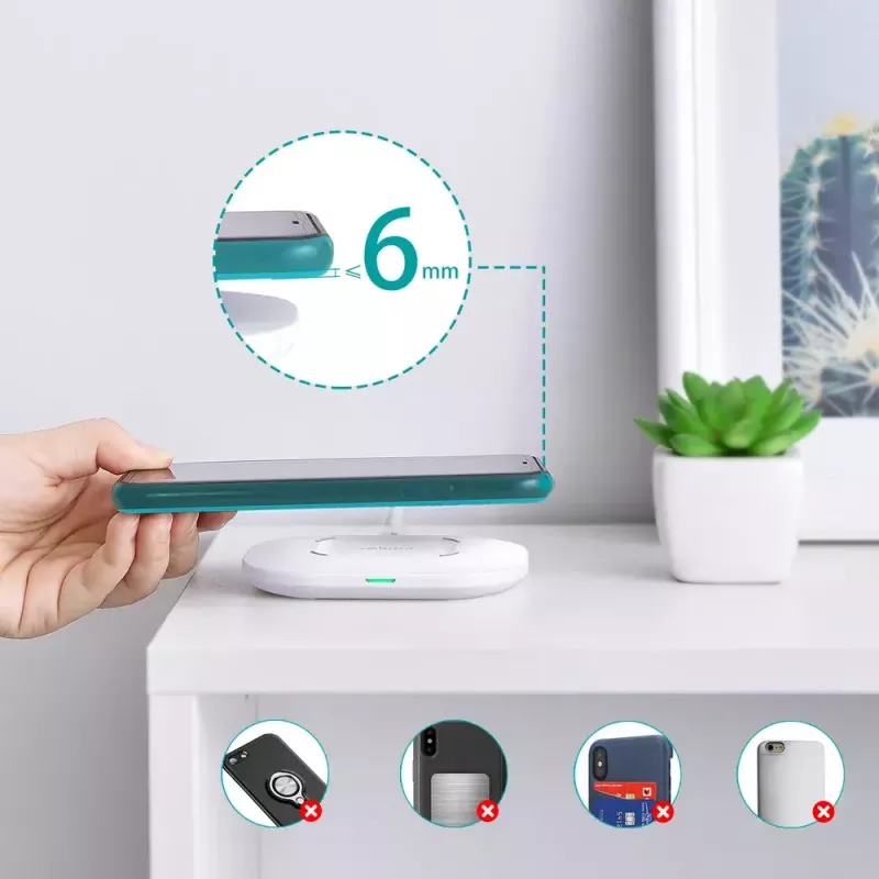 Bezvadu lādētājs CHOETECH T550-F-v2 15W Balts