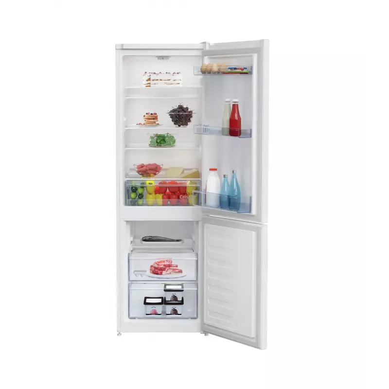 Ledusskapis-salvētava BEKO RCSA270K40WN, brīvstāvošs, 262 L (175 L ledusskapis / 87 L saldētava), 1708 mm, balts