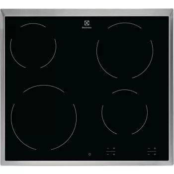 Electrolux EHF6240XXK Melna Iebūvējama 57.6 cm Keramikas Plīts 4 Zonas