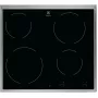 Electrolux EHF6240XXK Melna Iebūvējama 57.6 cm Keramikas Plīts 4 Zonas
