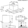 Electrolux LFP536X Iebūvējamā tvaika nosūcēja pārsegs (izvelkams) Pelēks, Nerūsējošais tērauds 600 m³/h