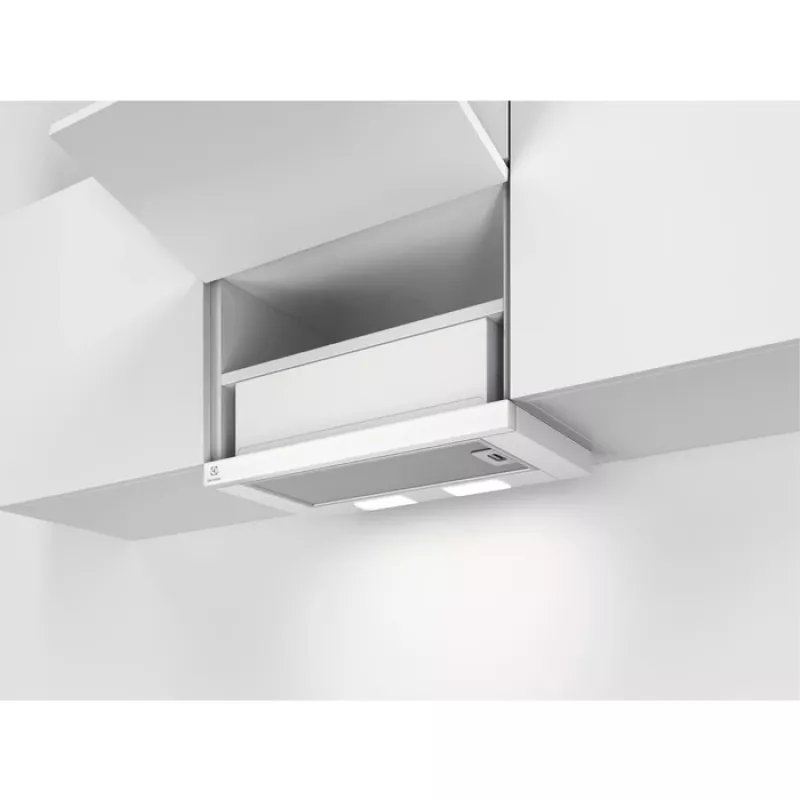 Electrolux LFP326FW daļēji iebūvējams (izvelkamais) tvaika nosūcējs balts 410 m³/h