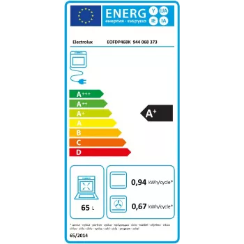 Elektriskā cepeškrāsns Electrolux 600 SurroundCook EOFDP46BK 65 L Iebūvējama Melna