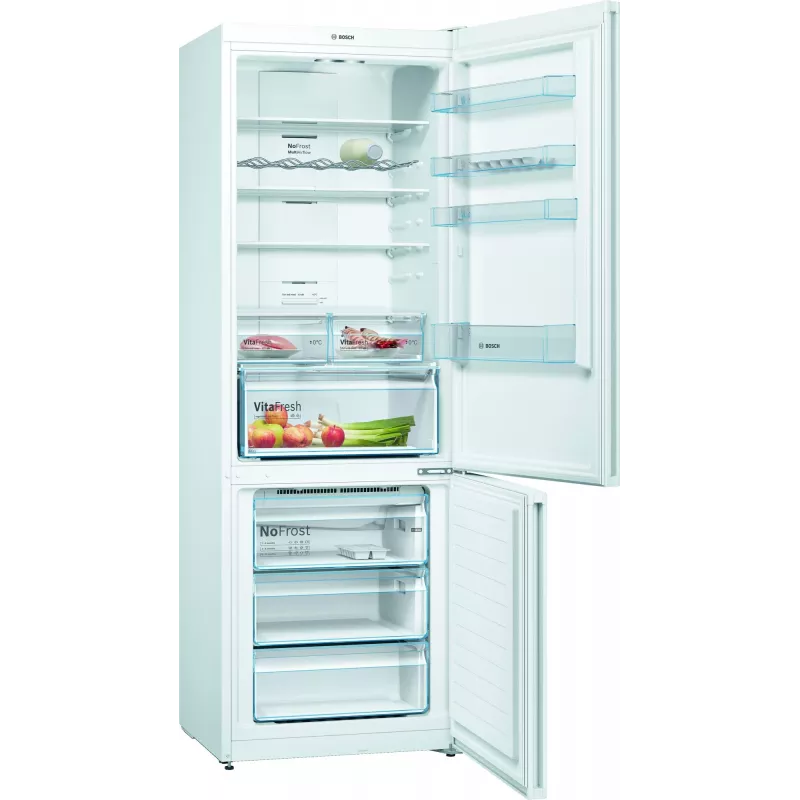 Bosch Serie 4 KGN49XWEA ledusskapis-saldētājs Brīvstāvošs 438 L Balts
