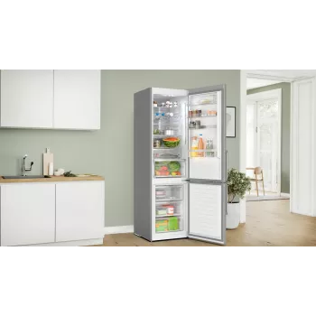 Bosch Serie 6 KGN39AIBT ledusskapis-saldētājs Brīvstāvošs 363 L Nerūsējošs tērauds