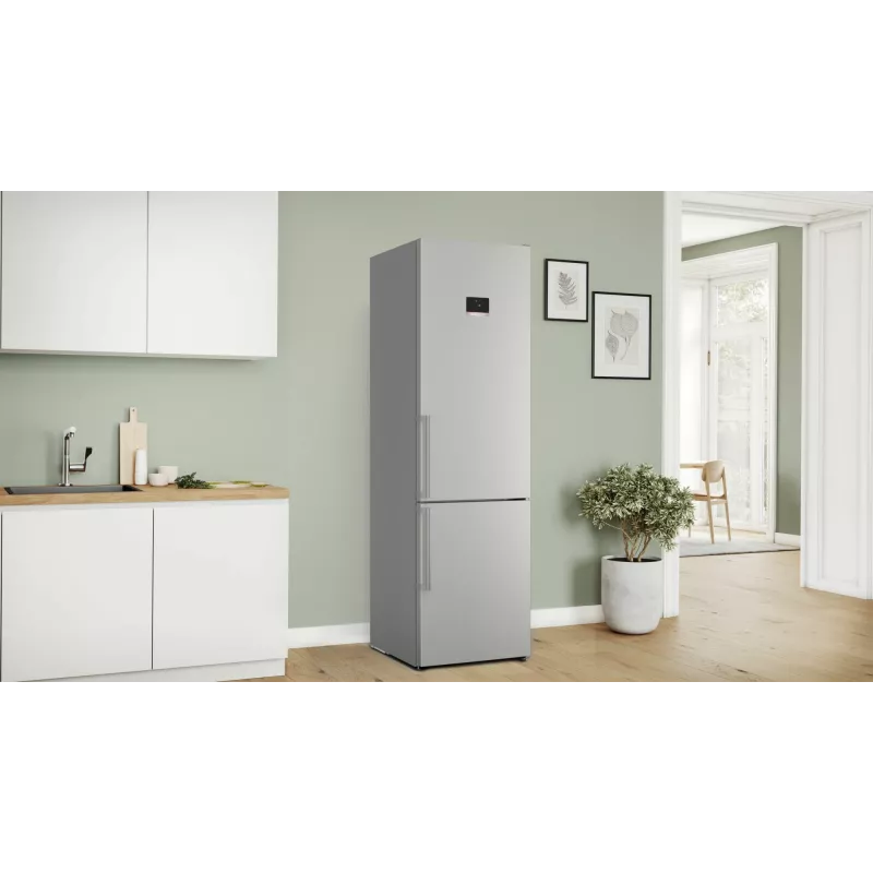 Bosch Serie 6 KGN39AIBT ledusskapis-saldētājs Brīvstāvošs 363 L Nerūsējošs tērauds